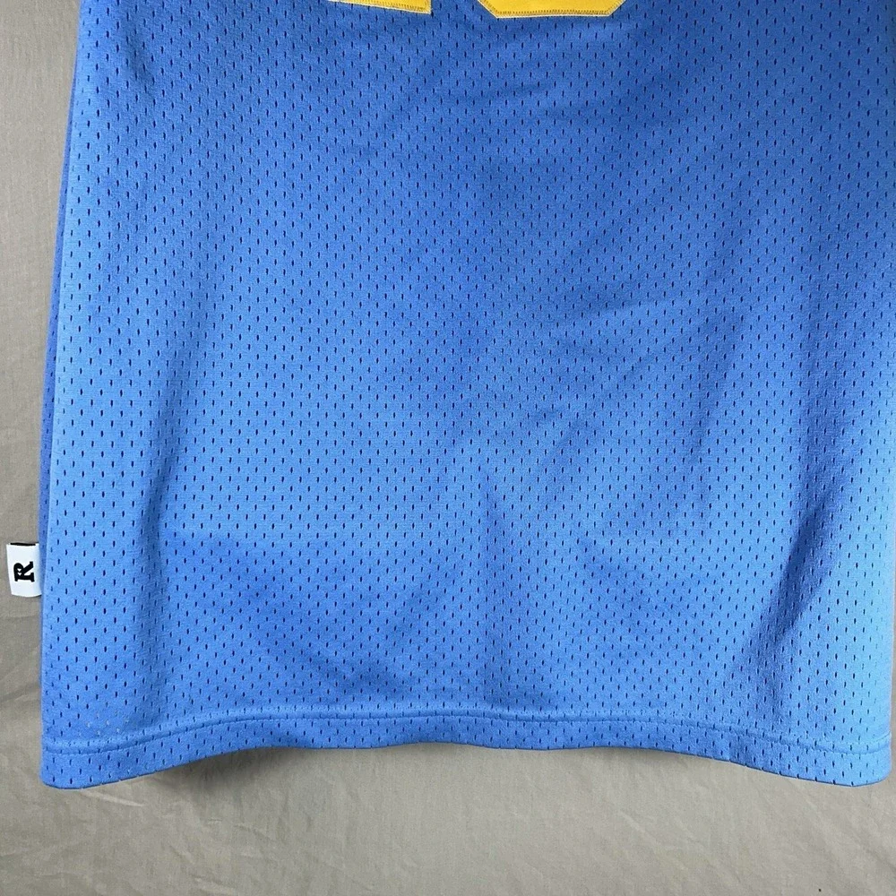 VTG Nike Carmelo Anthony Denver Nuggets Jersey XL +2 Sewn Blue #15 Blue Yellow